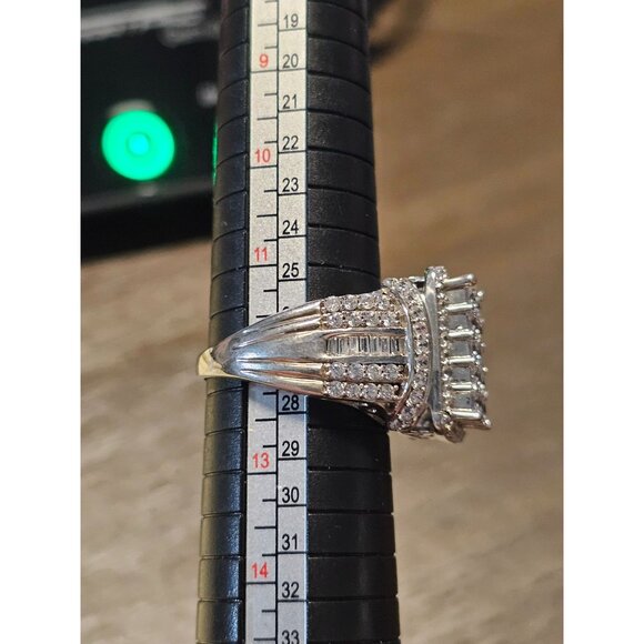 925 Sterling Silver CZ Cubic Zirconia Size 12 - 13.54g - Picture 2 of 5